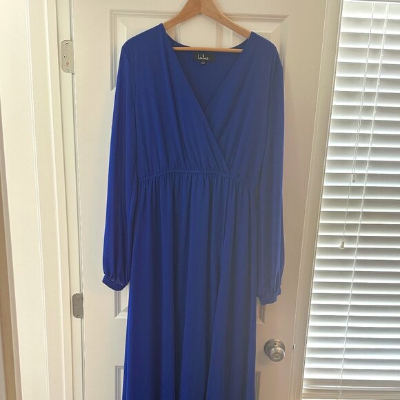 Lulus Long Sleeve Maxi Dress - Size L - Picture 1 of 9